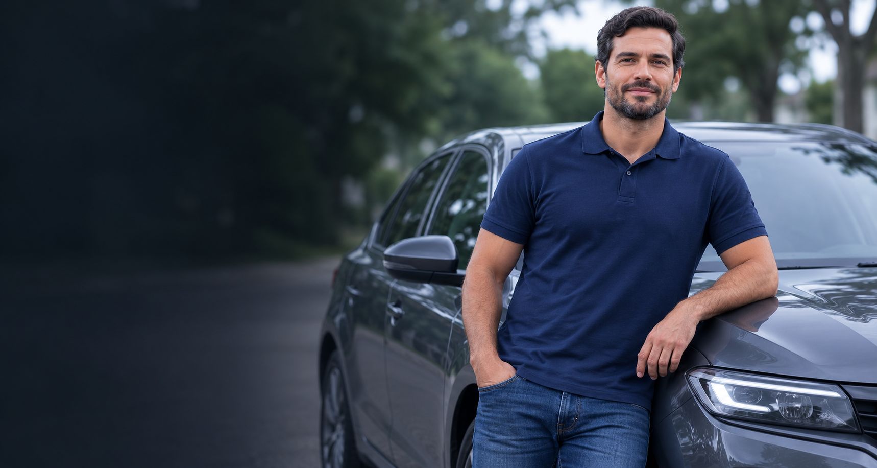 Associado da Ultra+ ao lado do seu carro protegido